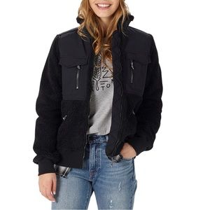 Burton Bolden Black Full Zip Fleece DryRide Jacket